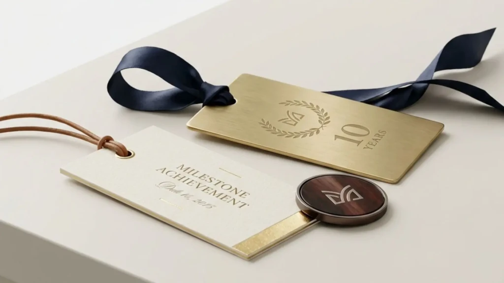 Test 1 Anniversary or Milestone Personalization Tags as a Corporate Gift