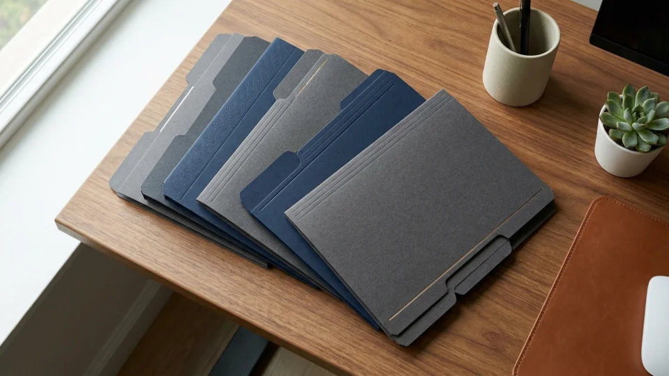 Test 1 Branded File Folder Set as a Corporate Gift
