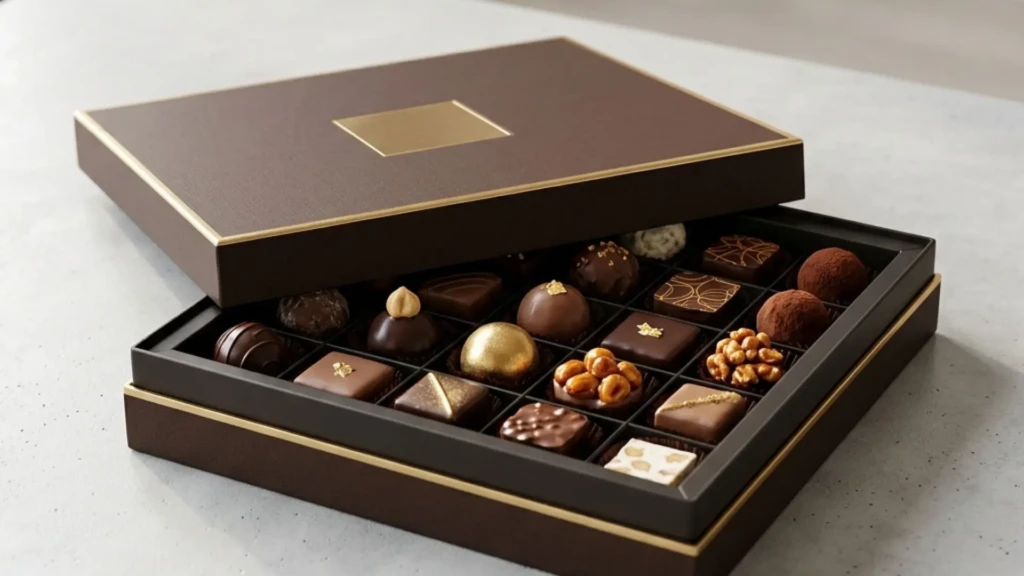 Test 1 Chocolate Gift Box With Sweets as a Corporate Gift