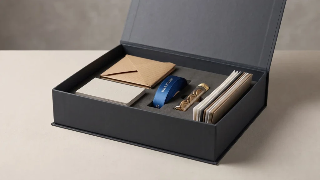 Test 1 Custom Packaging Sample Kit as a Corporate Gift