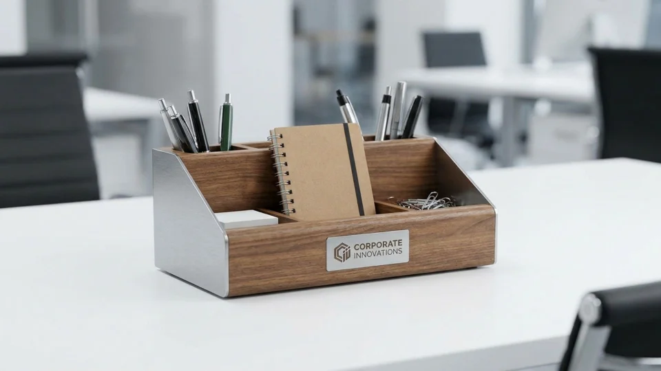 Test 1 Desk Organizer as a Corporate Gift
