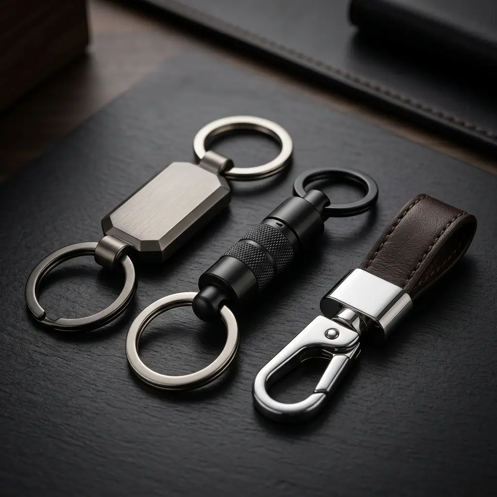 Test 1 Executive Metal Keychain Set as a Customisable Corporate Gift 2