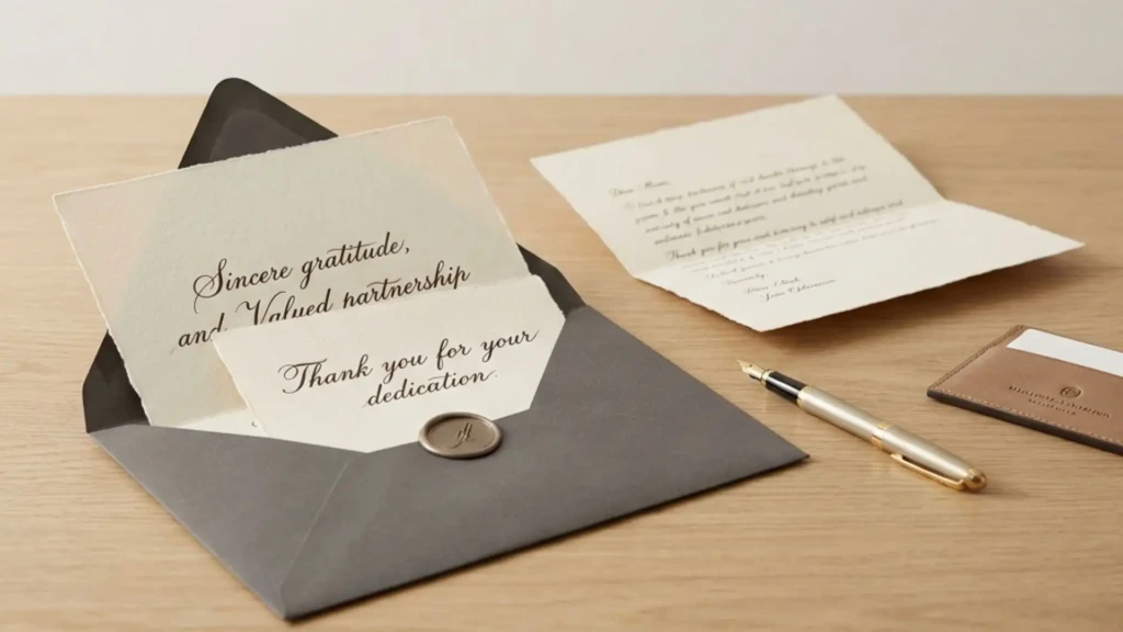 Test 1 Handwritten Appreciation Notes as a Corporate Gift
