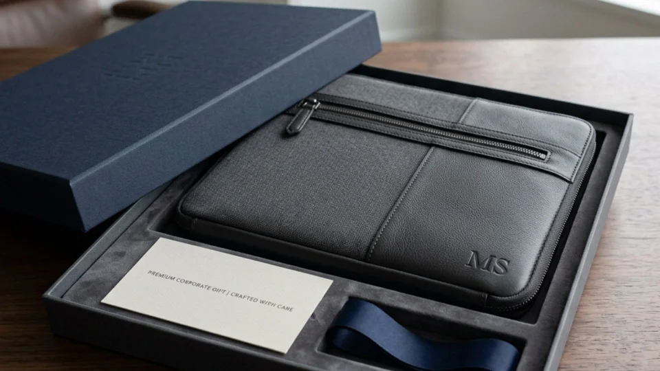 Test 1 Laptop Sleeve as a Customisable Corporate Gift