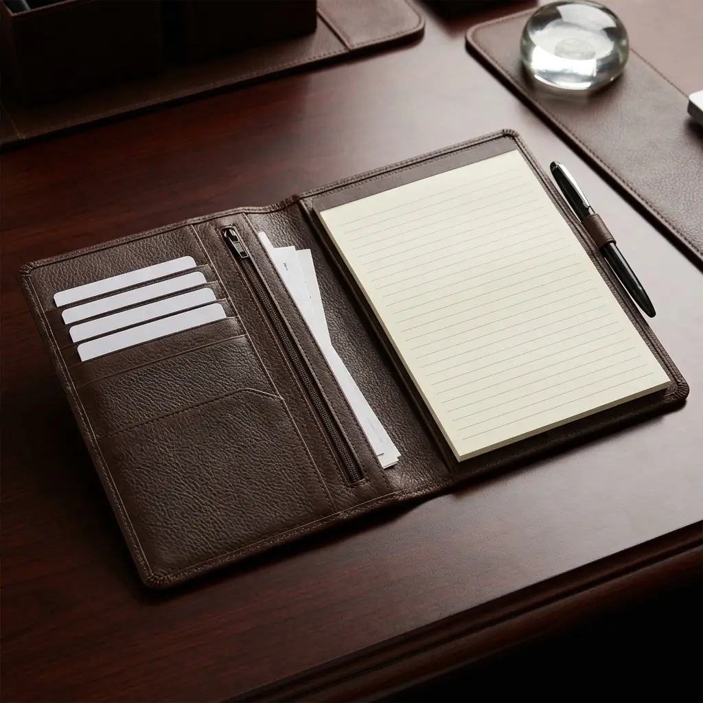 Test 1 Leather Executive Padfolio as a Corporate Gift