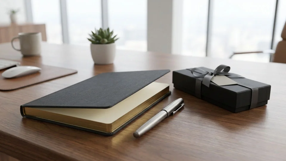 Test 1 Notebook and Pen Set as a Corporate Gift