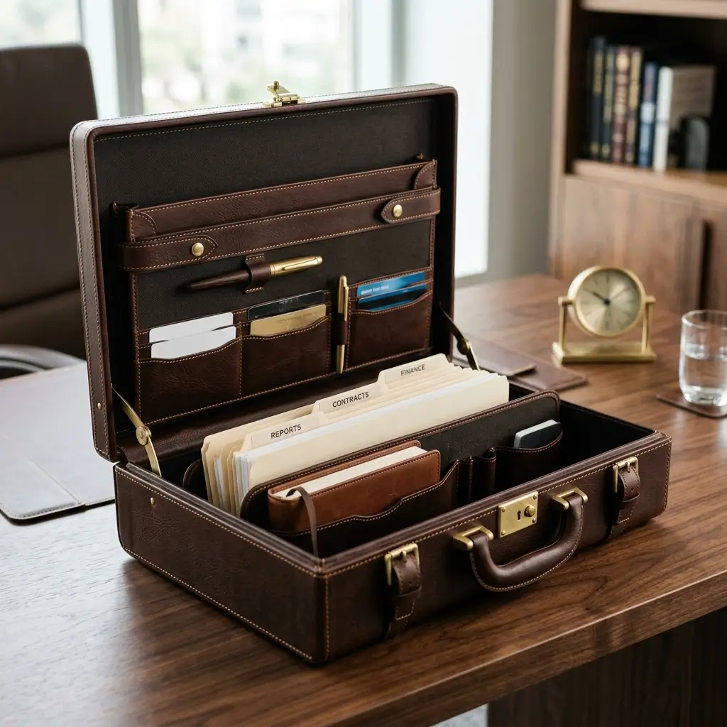 Test 1 Premium Document Organizer Briefcase as a Corporate Gift