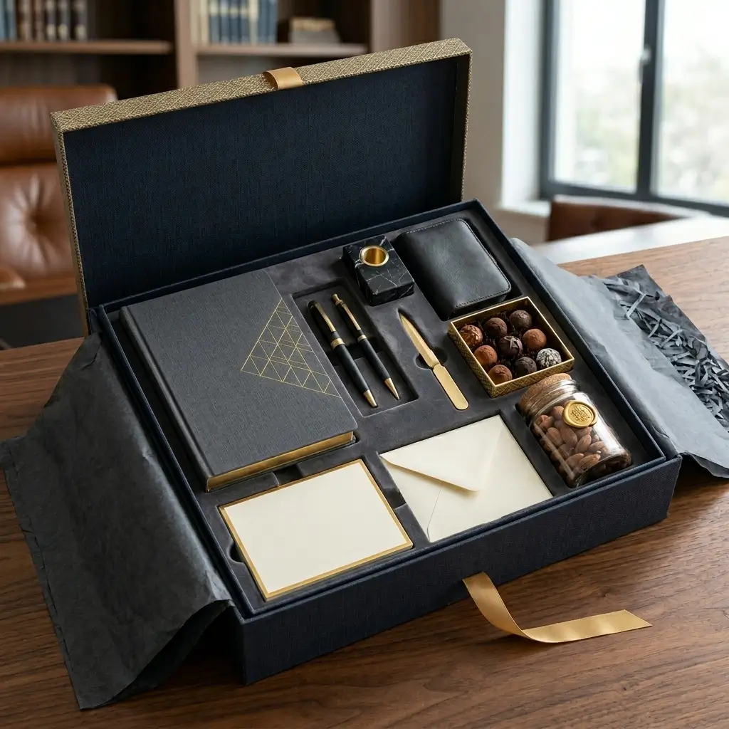 Test 1 Premium Gift Boxes Assorted Items as a Corporate Gift