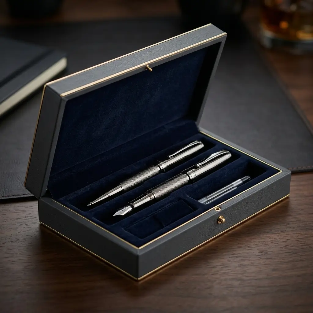 Test 1 Premium Metal Pen Gift Set as a Customisable Corporate Gift