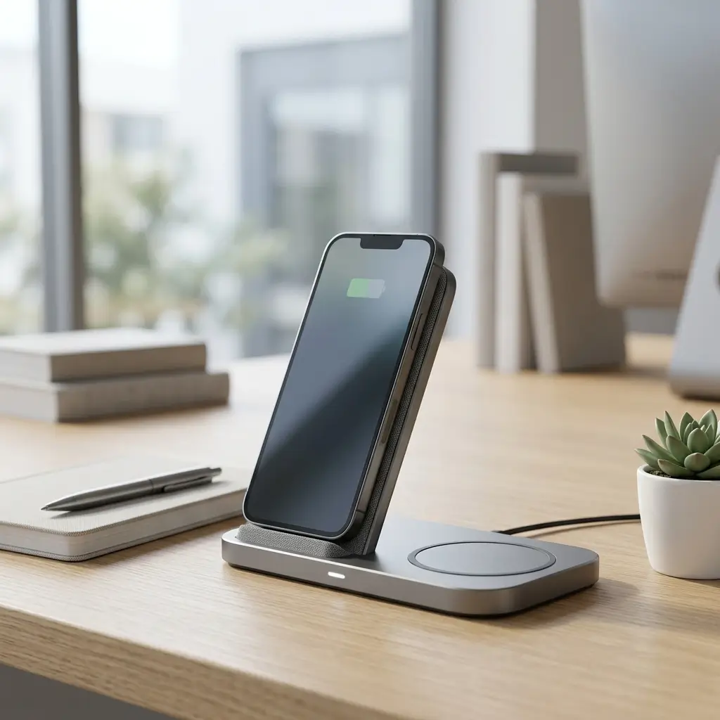Test 1 Smart Wireless Charging Desk Stand as a Customisable Corporate Gift